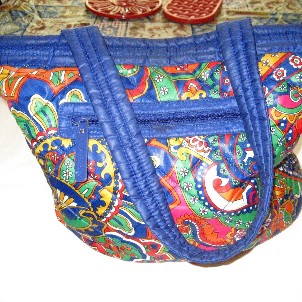 VERA BRADLEY GORGEOUS BLUE PATTERN INSULATED BAG NWOT